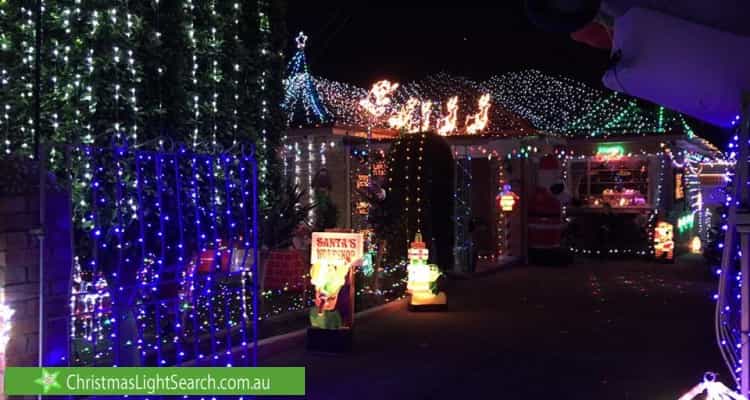 Christmas Light display at 12 Cooper Street, Sunshine