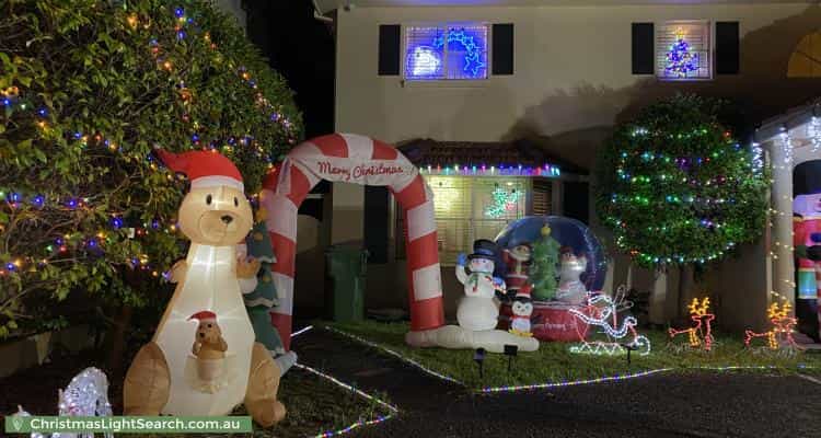 Christmas Light display at 22 Adelaide Avenue, East Lindfield