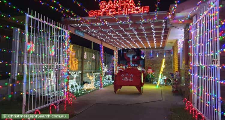 Christmas Light display at 62 Annette Street, Tingalpa