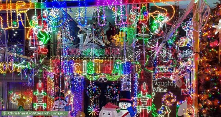 Christmas Light display at 59 Viney Street, Clarinda