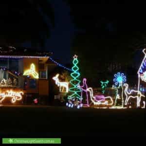 Christmas Light display at 2 Robert Arnold Avenue, Valley View