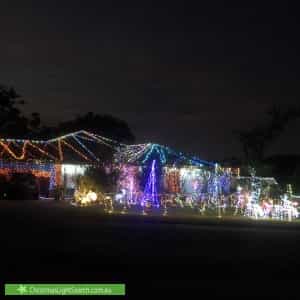 Christmas Light display at 58 Corrington Circle, Nollamara