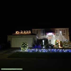 Christmas Light display at 16 Croxley Place, Narre Warren South