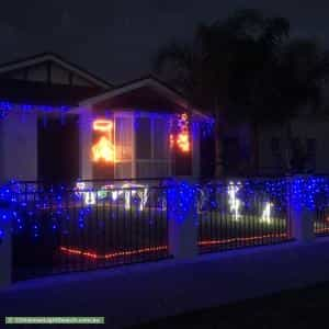 Christmas Light display at 13 Wandilla Street, Largs North