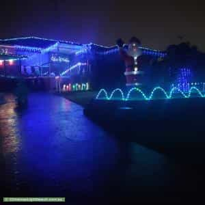 Christmas Light display at 16 Crowle Road, South Penrith