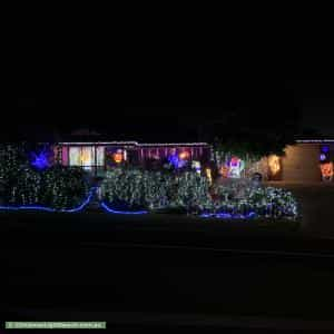 Christmas Light display at 14 Steve Lane, Woodcroft