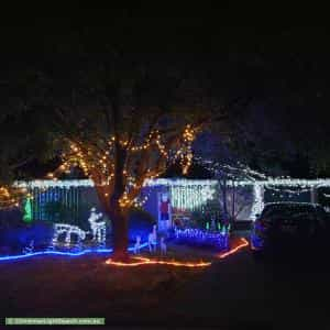 Christmas Light display at 13 Pecos Court, Wynn Vale