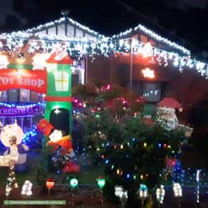 Christmas Light display at 17 Verbena Avenue, The Basin