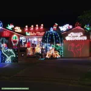 Christmas Light display at 7 Kallatina Close, Wallsend