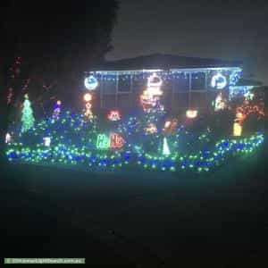 Christmas Light display at 8 Cambara Court, Vermont South