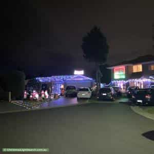 Christmas Light display at 5 Primrose Place, Epping