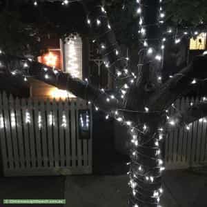 Christmas Light display at 23 Wilcox Street, Preston