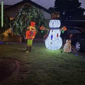 Christmas Light display at 9 Hinton Avenue, Para Hills