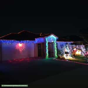 Christmas Light display at 35 Norwich Way, High Wycombe