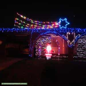 Christmas Light display at 5 Wongabeena Drive, Surrey Downs