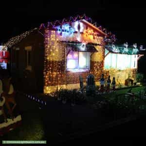 Christmas Light display at 10A Brady Street, Croydon