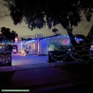 Christmas Light display at 32 Davey Street, Parkdale