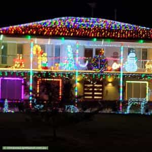 Christmas Light display at 5 Goldthorp Court, Frankston South
