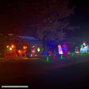 Christmas Light display at 4 Lyall Crescent, Kambah