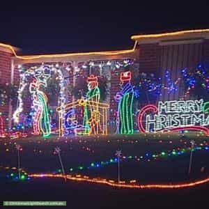 Christmas Light display at 35 Sandalwood Grove, Carrum Downs