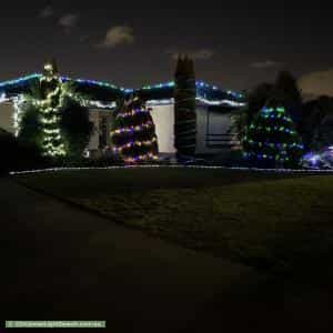 Christmas Light display at 61 Eyre Crescent, Valley View