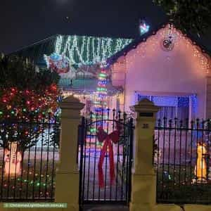 Christmas Light display at 25 George Street, Norwood