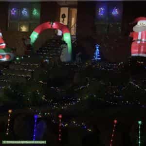 Christmas Light display at 50 Begonia Avenue, Bayswater
