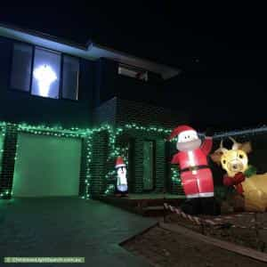 Christmas Light display at 10 Exmoor Street, Box Hill