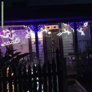 Christmas Light display at 72 Weston Street, Brunswick