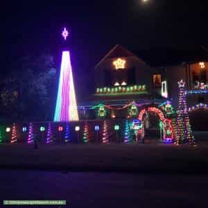 Christmas Light display at 11 Curruthers Road, Mount Pleasant