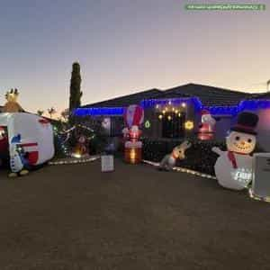 Christmas Light display at 5 Potter Street, Huntingdale