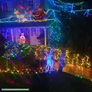 Christmas Light display at 18 Barnard Crescent, Croydon North