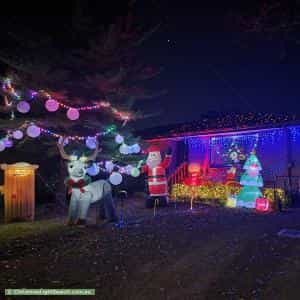 Christmas Light display at 22 Moxhams Road, Monbulk