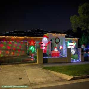 Christmas Light display at 24 Heliopolis Street, Pascoe Vale South