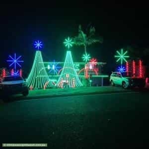 Christmas Light display at 11 Stonycroft Street, Aspley