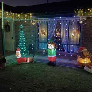 Christmas Light display at 6 Sedgemoor Road, Craigmore