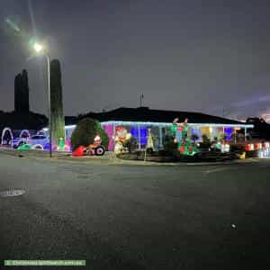 Christmas Light display at 41 Perre Drive, Craigmore