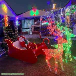 Christmas Light display at 3 Lewis Court, Padbury