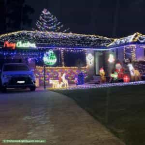 Christmas Light display at 6 Chipping Place, South Penrith