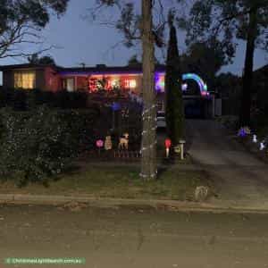 Christmas Light display at 21 Messenger Street, Holt