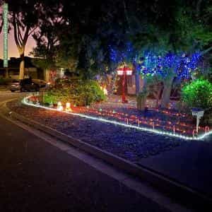 Christmas Light display at 15 Meadow Lane, Gulfview Heights