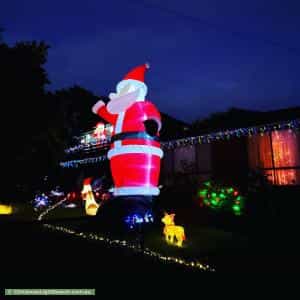 Christmas Light display at 15 Bayview Road, Emerald
