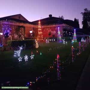 Christmas Light display at 73 Manor Drive, Frankston South