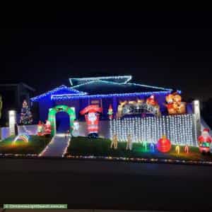 Christmas Light display at  Sector Place, Mullaloo