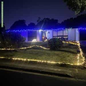 Christmas Light display at 26 Westall Way, Sheidow Park