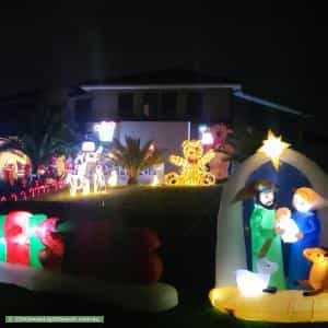 Christmas Light display at 23 Palamino Valley Court, Greenvale