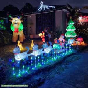 Christmas Light display at 4 Denby Court, Boronia