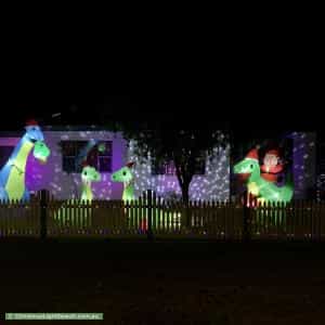 Christmas Light display at 93 Gillies Street, Rutherford