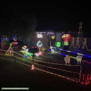 Christmas Light display at 73 Coral Drive, Hampton Park