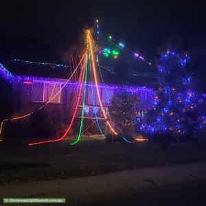 Christmas Light display at 126 Shakespeare Crescent, Fraser